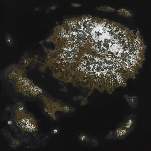 Sakhal map overview